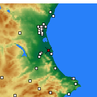 Nearby Forecast Locations - Sueca - Map