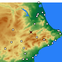 Nearby Forecast Locations - Ontinyent - Map