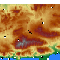 Nearby Forecast Locations - Guadix - Map