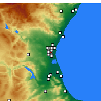Nearby Forecast Locations - Xirivella - Map