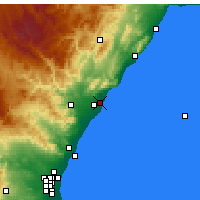 Nearby Forecast Locations - Benicàssim - Map