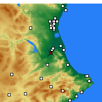 Nearby Forecast Locations - Carcaixent - Map