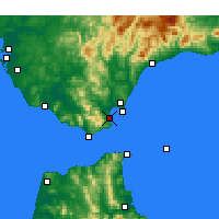 Nearby Forecast Locations - Algeciras - Map