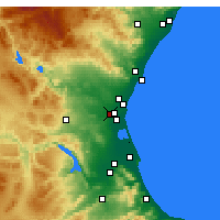 Nearby Forecast Locations - Alaquàs - Map