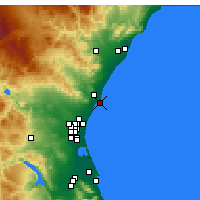 Nearby Forecast Locations - Groa de Murviedro - Map