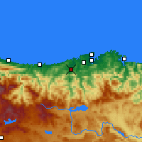 Nearby Forecast Locations - Torrelavega - Map