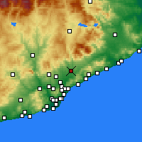 Nearby Forecast Locations - Granollers - Map