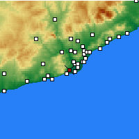 Nearby Forecast Locations - Gavà - Map