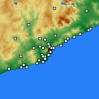 Nearby Forecast Locations - Nou Barris - Map