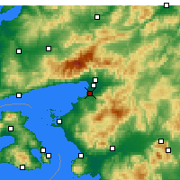 Nearby Forecast Locations - Burhaniye - Map