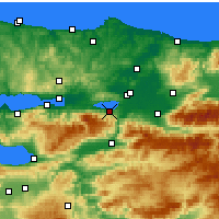 Nearby Forecast Locations - Sapanca - Map