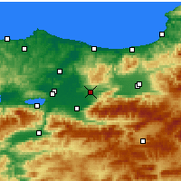 Nearby Forecast Locations - Hendek - Map