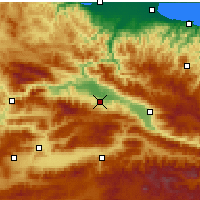 Nearby Forecast Locations - Erbaa - Map