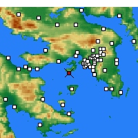 Nearby Forecast Locations - Peristeria - Map