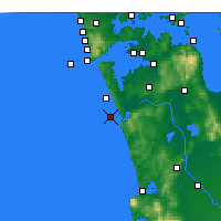 Nearby Forecast Locations - Port Waikato - Map