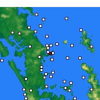 Nearby Forecast Locations - Tāwharanui Peninsula - Map