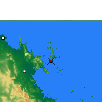 Nearby Forecast Locations - Hamilton Island - Map