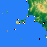 Nearby Forecast Locations - Capoliveri - Map