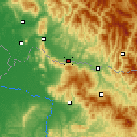 Nearby Forecast Locations - Tiachiv - Map