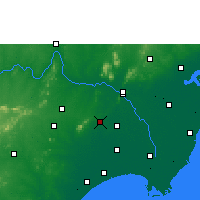 Nearby Forecast Locations - Guntur - Map
