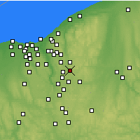Nearby Forecast Locations - Streetsboro - Map