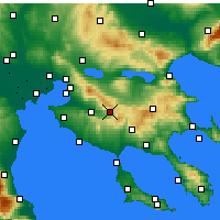 Nearby Forecast Locations - Anthemountas - Map