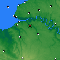 Nearby Forecast Locations - Pont-Audemer - Map