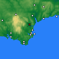 Nearby Forecast Locations - Teignbridge - Map