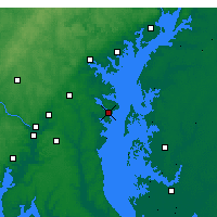 Nearby Forecast Locations - Annapolis - Map