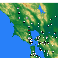Nearby Forecast Locations - Novato - Map