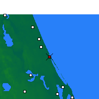 Nearby Forecast Locations - New Smyrna Beach - Map