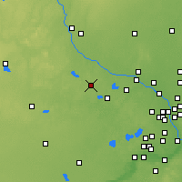 Nearby Forecast Locations - Maple Lake - Map