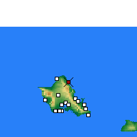 Nearby Forecast Locations - Laie - Map