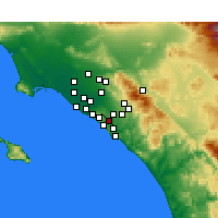 Nearby Forecast Locations - Aliso Viejo - Map