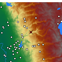 Nearby Forecast Locations - Foresthill - Map