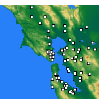 Nearby Forecast Locations - Greenbrae - Map