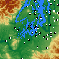 Nearby Forecast Locations - Lakebay - Map