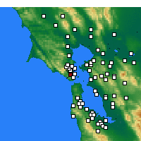 Nearby Forecast Locations - Mill Valley - Map