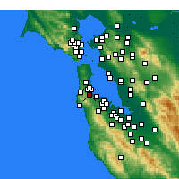 Nearby Forecast Locations - Millbrae - Map