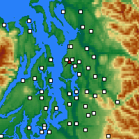 Nearby Forecast Locations - Mountlake Terrace - Map