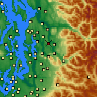 Nearby Forecast Locations - Redmond - Map
