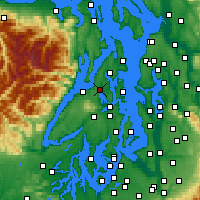 Nearby Forecast Locations - Silverdale - Map