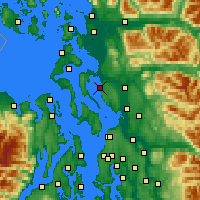 Nearby Forecast Locations - Stanwood - Map