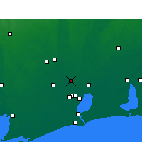 Nearby Forecast Locations - Vidor - Map