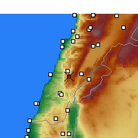 Nearby Forecast Locations - Jezzine - Map