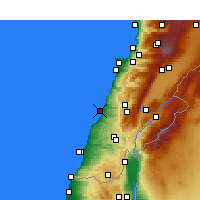 Nearby Forecast Locations - Sidon - Map