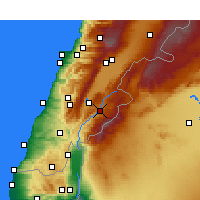 Nearby Forecast Locations - Rashaya - Map