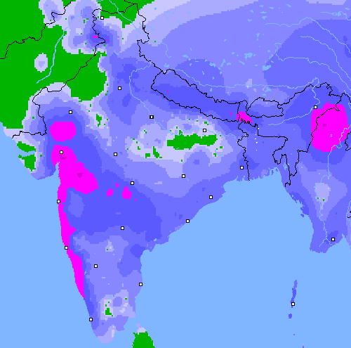 Precipitation (24 h) India