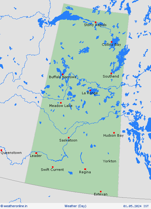 overview Saskatchewan North America Forecast maps