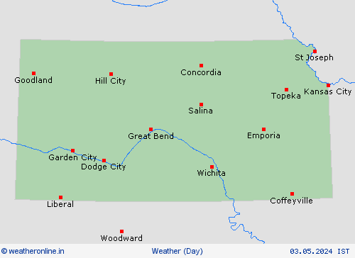 overview Kansas North America Forecast maps